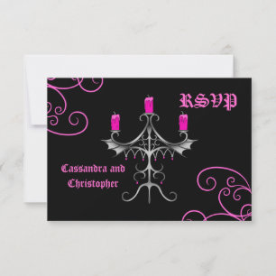 Extravagant gotisches Candelabra-heiß rosa auf sch