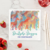 Extravagant Great Dane Napkins Serviette (Beispiel)