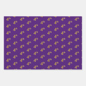 Extravagant Green, Grau, Lila, Imitate Gold 4. Eve Geschenkpapier Set (Vorderseite 3)