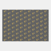 Extravagant Green, Grau, Lila, Imitate Gold 6. Ver Geschenkpapier Set (Vorderseite 2)