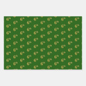 Extravagant Green, Grau, Lila, Imitate Gold 6. Ver Geschenkpapier Set (Vorderseite)