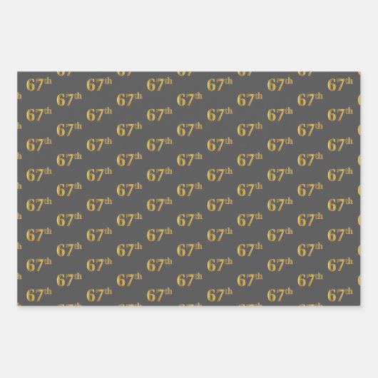 Extravagant Green, Gray, Lila, Imitate Gold 67. Ve Geschenkpapier Set (Vorderseite 2)