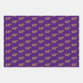 Extravagant Green, Gray, Lila, Imitate Gold 68. Ve Geschenkpapier Set (Vorderseite 3)