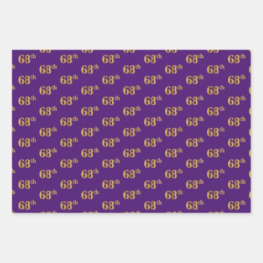 Extravagant Green, Gray, Lila, Imitate Gold 68. Ve Geschenkpapier Set (Vorderseite 3)