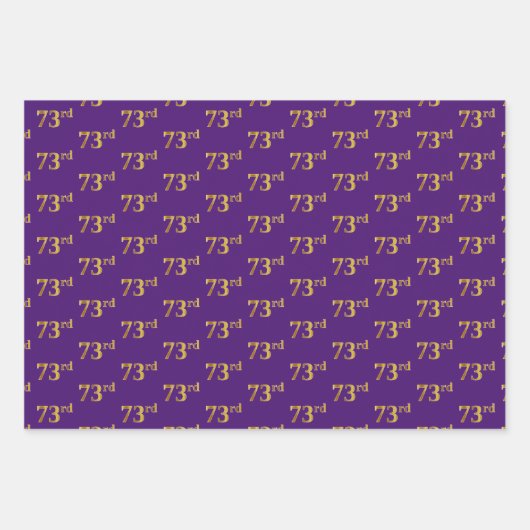 Extravagant Green, Gray, Lila, Imitate Gold 73. Ev Geschenkpapier Set (Vorderseite 3)