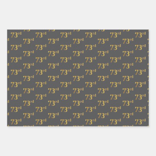 Extravagant Green, Gray, Lila, Imitate Gold 73. Ev Geschenkpapier Set (Vorderseite 2)