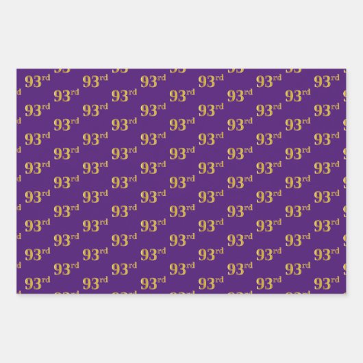 Extravagant Green, Gray, Lila, Imitate Gold 93. Ev Geschenkpapier Set (Vorderseite 3)