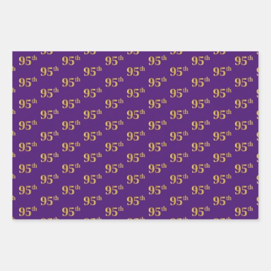 Extravagant Green, Gray, Lila, Imitate Gold 95. Ev Geschenkpapier Set (Vorderseite 3)