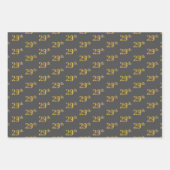 Extravagant grün, grau, Lila, Imitate Gold 29. Ver Geschenkpapier Set (Vorderseite 2)