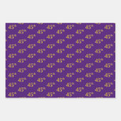 Extravagant grün, grau, Lila, Imitate Gold 45. Ver Geschenkpapier Set (Vorderseite 3)