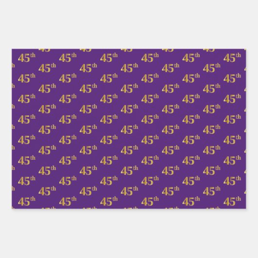 Extravagant grün, grau, Lila, Imitate Gold 45. Ver Geschenkpapier Set (Vorderseite 3)