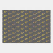 Extravagant grün, grau, Lila, Imitate Gold 45. Ver Geschenkpapier Set (Vorderseite 2)