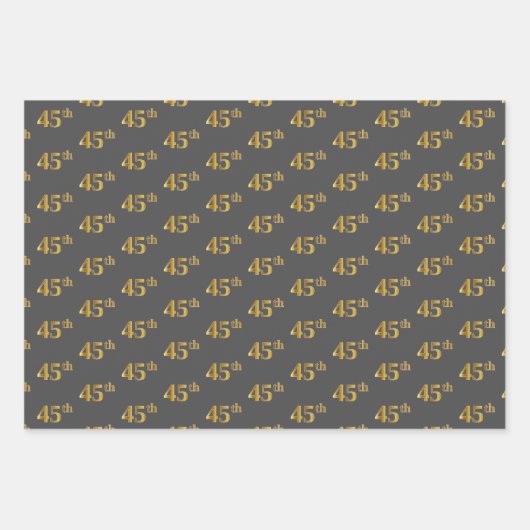 Extravagant grün, grau, Lila, Imitate Gold 45. Ver Geschenkpapier Set (Vorderseite 2)