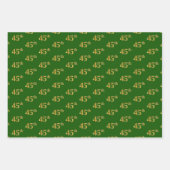 Extravagant grün, grau, Lila, Imitate Gold 45. Ver Geschenkpapier Set (Vorderseite)