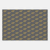 Extravagant grün, grau, Lila, Imitate Gold 49. Ver Geschenkpapier Set (Vorderseite 2)