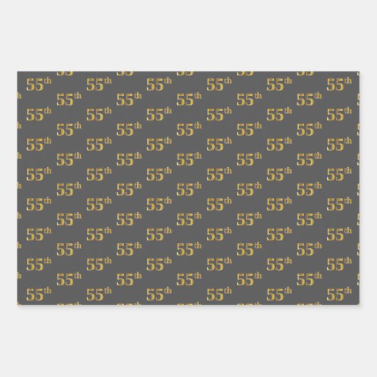 Extravagant grün, grau, Lila, Imitate Gold 55. Ver Geschenkpapier Set (Vorderseite 2)