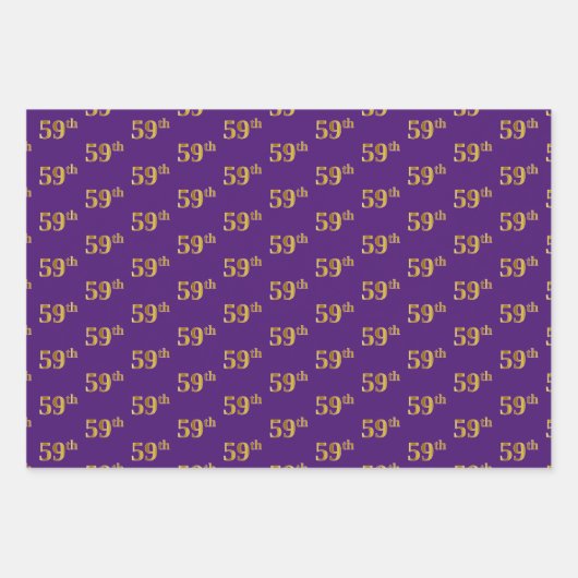 Extravagant grün, grau, Lila, Imitate Gold 59. Ver Geschenkpapier Set (Vorderseite 3)