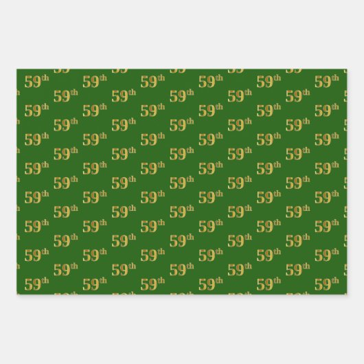 Extravagant grün, grau, Lila, Imitate Gold 59. Ver Geschenkpapier Set (Vorderseite)