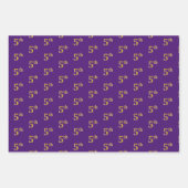 Extravagant grün, grau, Lila, Imitate Gold 5. Vera Geschenkpapier Set (Vorderseite 3)