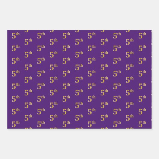 Extravagant grün, grau, Lila, Imitate Gold 5. Vera Geschenkpapier Set (Vorderseite 3)