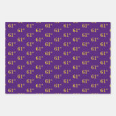 Extravagant grün, grau, Lila, Imitate Gold 61. Ver Geschenkpapier Set (Vorderseite 3)