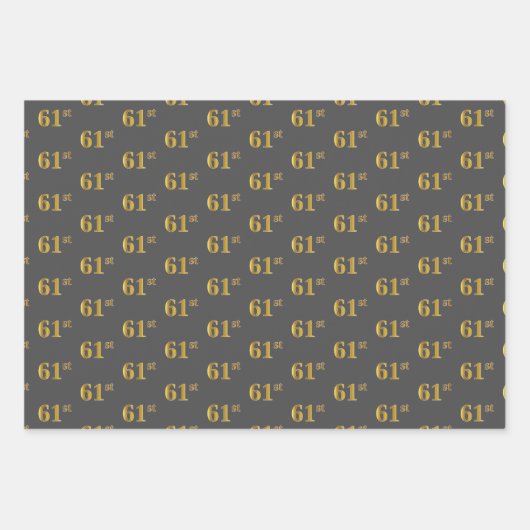 Extravagant grün, grau, Lila, Imitate Gold 61. Ver Geschenkpapier Set (Vorderseite 2)