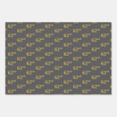 Extravagant grün, grau, Lila, Imitate Gold 62. Ver Geschenkpapier Set (Vorderseite 2)