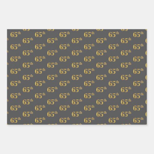 Extravagant grün, grau, Lila, Imitate Gold 65. Ver Geschenkpapier Set (Vorderseite 2)