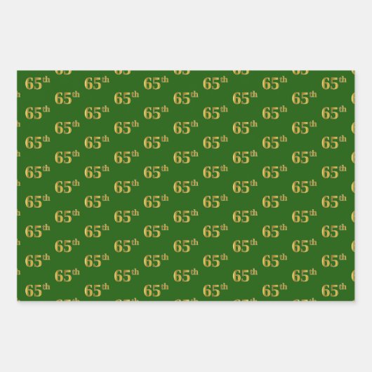 Extravagant grün, grau, Lila, Imitate Gold 65. Ver Geschenkpapier Set (Vorderseite)