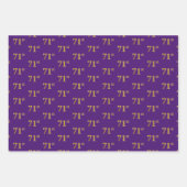 Extravagant grün, grau, Lila, Imitate Gold 71. Ver Geschenkpapier Set (Vorderseite 3)