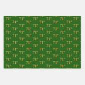 Extravagant grün, grau, Lila, Imitate Gold 71. Ver Geschenkpapier Set (Vorderseite)