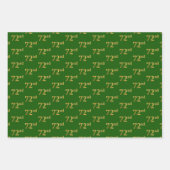 Extravagant grün, grau, Lila, Imitate Gold 72. Ver Geschenkpapier Set (Vorderseite)