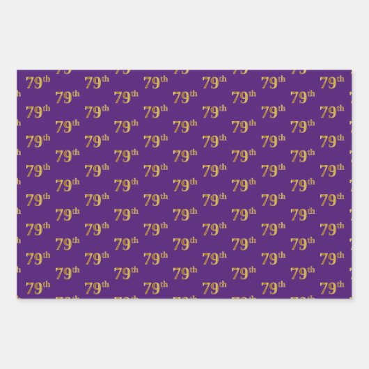 Extravagant grün, grau, Lila, Imitate Gold 79. Ver Geschenkpapier Set (Vorderseite 3)