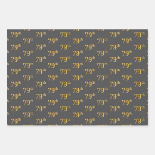 Extravagant grün, grau, Lila, Imitate Gold 79. Ver Geschenkpapier Set (Vorderseite 2)