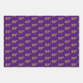 Extravagant grün, grau, Lila, Imitate Gold 89. Ver Geschenkpapier Set (Vorderseite 3)