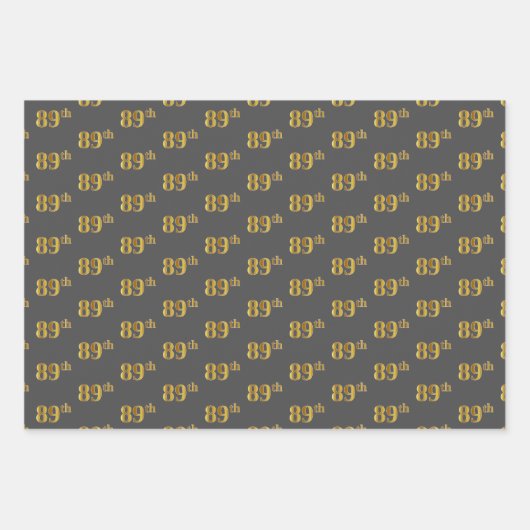 Extravagant grün, grau, Lila, Imitate Gold 89. Ver Geschenkpapier Set (Vorderseite 2)