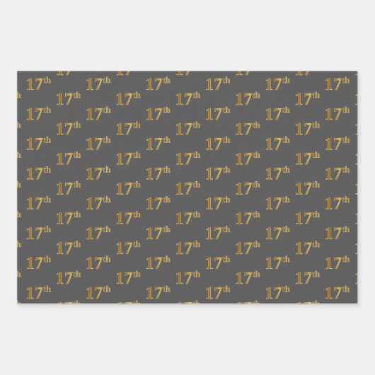 Extravagant grün, grau, Lila, Imitats Gold 17. Ver Geschenkpapier Set (Vorderseite 2)