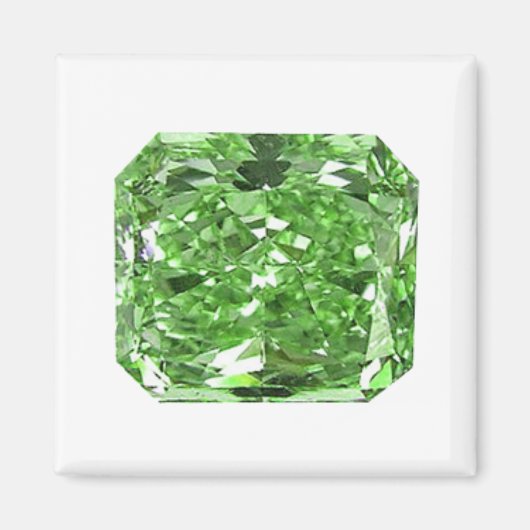 Extravagant grüner Diamant Magnet (Vorne)