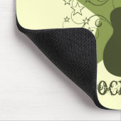 Extravagant Guitar Star Wirbel Mousepad, Green Mousepad (Ecke)