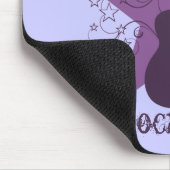 Extravagant Guitar Star Wirbel Mousepad, Lila Mousepad (Ecke)