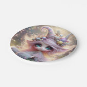 Extravagant Hair Niedlich Hat Pappteller (Schrägansicht)