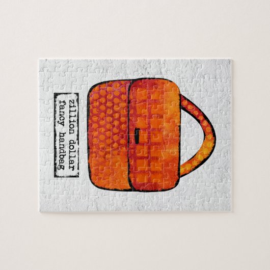 Extravagant Handbag Jigsaw Puzzle - Funny Purle (Horizontal)