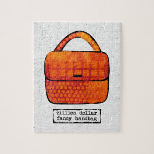 Extravagant Handbag Jigsaw Puzzle - Funny Purle