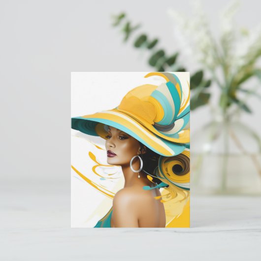 EXTRAVAGANT HAT PARADE #5 POSTKARTE (Stehend Vorderseite)