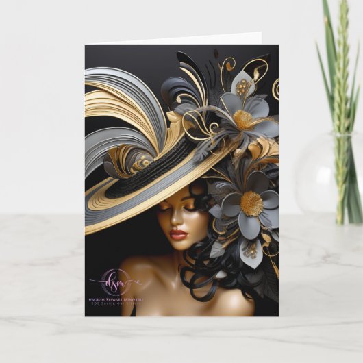 EXTRAVAGANT HAT PARADE Nr. 1 Dankeskarte (Vorderseite)