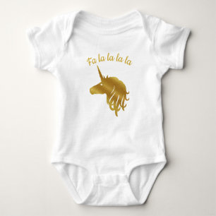 Extravagant Holiday Unicorn Bodysuit Baby Strampler
