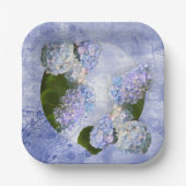 Extravagant Hydrangea Pappteller (Vorderseite)