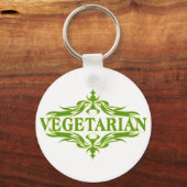 Extravagant in grün - vegetarisch schlüsselanhänger (Vorderseite)