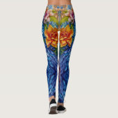 Extravagant Indigo Macaw Leggings - Hübsch (Rückseite)