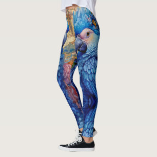 Extravagant Indigo Macaw Leggings - Hübsch